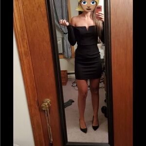 Black Off-Shoulder Dress